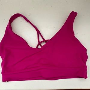 Hot pink athleta sports bra